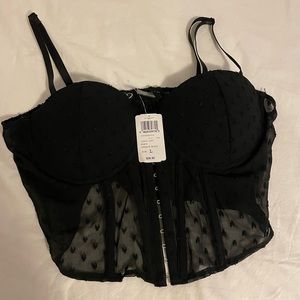 Black corset bodysuit!